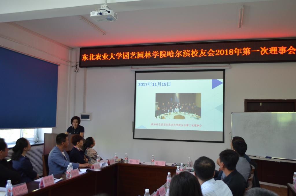 秘书长郭雪倩对2017年世俱杯官方哈尔滨校友会工作做出总结